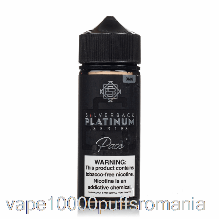 Vape Romania Paco - Silverback Platinum Series - 120ml 3mg